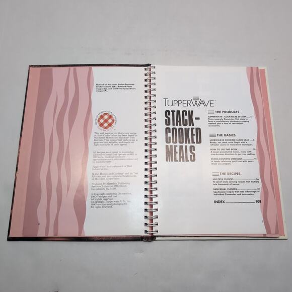 Tupperware Tupperwave Stack Cooked Meals Recipe Book #33409 Stack Cooker 1990 - Picture 7 of 11
